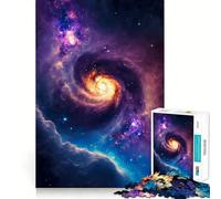 Andromeda Galaxy Jigsaw Puzzles1000 Pieces Cognitive Train Fun Flawless Interlocking Pieces Birthday Gift Brain Teaser Toy (38x52cm)