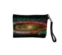 Andromede Galaxy Universe Astronomy Space Linen Look Canvas Makeup Bag Coin Purse 15 x 10 cm, linen, 23.5 x 15 cm, Makeup Bag