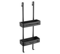 Andros Colore 2 Tier Hanging Shower Caddy | Matt Black | Stainless Steel | 290mm x 750mm x 150mm