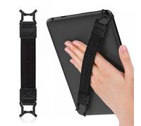 Androxeda 1 x tablet anti-fall band, tablet seat belt made of polyester, black, for school, office and on the go