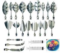 ANDRSAN Gelatin Jelly Art Starter Kit, 3D Flower Cake Decorating Tool, Set of 20 Piece DIY Needle Tips Pastry Tools