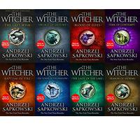 Andrzej Sapkowski Witcher Series 8 Books Collection Set (The Last Wish,Sword of Destiny,Blood of Elves,Time of Contempt,Baptism of Fire,Tower of the Shadow