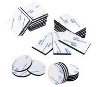 ANDSHUAI 30 Pcs Double Sided Sticky Pads,Double Sided Tape Heavy Duty,Strong Adhesive Pads,Waterproof Pads for car dashboard,for Outdoor Indoor Mounting,Squares/Round/Rectangle
