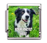 Andska Photo Charm Fit Italian Style Bracelet 9 mm Stainless Steel Personalised Custom Image Picture Cat Dog Valentines day