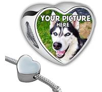 Andska Photo Charm Personalised Fit Pandora Bracelet Bead Custom Add Your Image Mother's day for her best Birthday present Steel