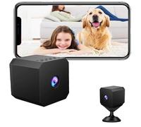 AndThere Mini Security Camera Indoor & Outdoor, 1080p Wireless House Cameras for Baby Monitor with Color Night Vision, Mini Surveillance Cam Wifi Hidden Camera for Dog Pet Home