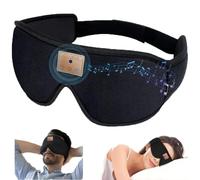 AndThere Sleep Headphones Bluetooth, Sleep Mask 3D Blackout Eye Mask Women Men Kids, Soft Sleep Headband Headphones for Sleeping Meditation Travel Nap, Thin Speakers & 13H Playtime