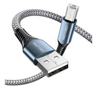ANDTOBO Usb Printer Cable, 【1M/3.3FT】 USB A to B Printer Lead 24K Gold Plated, USB 2.0 Type A Male to B Male Printer Scanner Cable for HP/Canon/Epson/Brother, Dac, Xerox, External Hard Drive, Gamepad