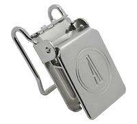 ANDUSTRIAL - Large Wire-Back Alligator Rug Clips for Displaying Heavy and Thick Rugs On 5/8 Inch Flat Bars - Silver, 10 Clips