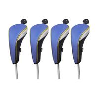 Andux 4Pcs/Set Gold Golf Hybrids Club Head Covers with Dial No. Tag MT/HY12 (Blue)