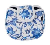 Andux Blue and White Porcelain Pattern PU Golf Putter Head Covers with Magnetic Closure MT/TG26 (Square)