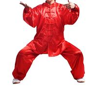 Andux Chinese Traditional Tai Chi Uniforms Kung Fu Clothing Unisex SS-TJF01 (Red,XL)