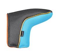 Andux Gold Putter Cover Golf Blade Putter Head Covers MT/TG31 (Black/light blue)