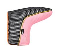 Andux Gold Putter Cover Golf Blade Putter Head Covers MT/TG31 (Black/pink)