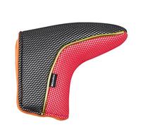 Andux Gold Putter Cover Golf Blade Putter Head Covers MT/TG31 (Black/red)