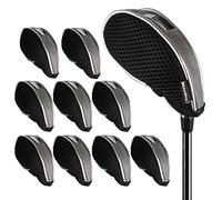 Andux Mesh Golf Iron Club Head Covers Clear Window Left and Right Handed 10pack