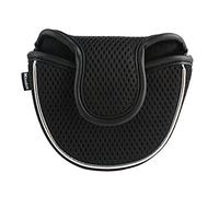 Andux Mesh Heel-Shafted Mallet Putter Cover Golf Putter Head Covers Black, Semicircle MT/TG13