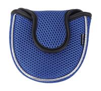 Andux Mesh Heel-Shafted Mallet Putter Cover Golf Putter Head Covers Blue, Semicircle MT/TG13