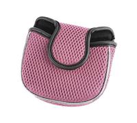 Andux Mesh Heel-Shafted Mallet Putter Cover Golf Putter Head Covers Pink, Square MT/TG14