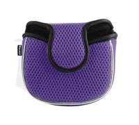 Andux Mesh Heel-Shafted Mallet Putter Cover Golf Putter Head Covers Purple, Square MT/TG14