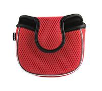 Andux Mesh Heel-Shafted Mallet Putter Cover Golf Putter Head Covers Red, Square MT/TG14