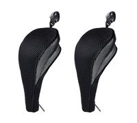 Andux Zipper Closure Golf Hybrid Club Head Covers with Dial No. Tag 2pcs/Set MT/HY19 (Black)