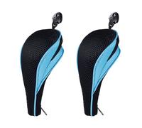 Andux Zipper Closure Golf Hybrid Club Head Covers with Dial No. Tag 2pcs/Set MT/HY19 (Light blue)