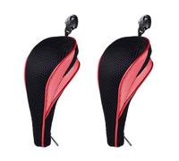 Andux Zipper Closure Golf Hybrid Club Head Covers with Dial No. Tag 2pcs/Set MT/HY19 (Red)