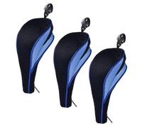 Andux Zipper Closure Golf Hybrid Club Head Covers with Dial No. Tag 3pcs/Set MT/HY20 (Blue)