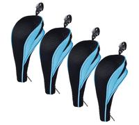 Andux Zipper Closure Golf Hybrid Club Head Covers with Dial No. Tag 4pcs/Set MT/HY21 (Light blue)