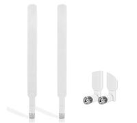 Andven 4G LTE Antenna RP-SMA 10dBi 698-2700Mhz Omnidirectional External Antenna for CEP Router WLAN Security Camera (White 2-Pack)