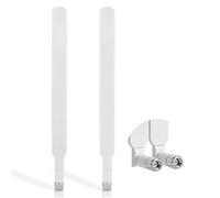 Andven 4G LTE Antenna, SMA Male 10dBi Omni-directional External Antenna for 4G Router Trail Camera Mini PCIE Card - White (2 Pack)