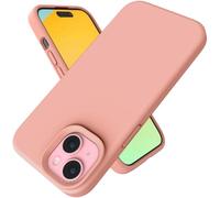 Andwing For iPhone 15 Case,Liquid Silicone Case For iPhone 15 Phone case Soft Phone Case Shockproof Cover Anti-Fingerprint Anti-Slip,For iPhone 15 6.1" Begonia