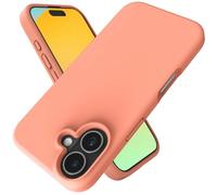 Andwing For iPhone 16 Case,Liquid Silicone Case For iPhone 16 Phone case Soft Phone Case Shockproof Cover Anti-Fingerprint Anti-Slip,For iPhone 16 6.1" Begonia