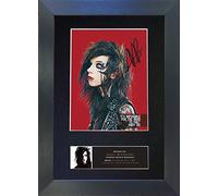 ANDY BIERSACK Signed Autograph Mounted Photo Reproduction PRINT A4 Rare Perfect Present Birthday Christmas (297 x 210mm) #530 (Black Frame)