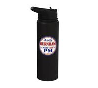 Andy Burnham British United Kingdom PM NOT My Prime Minister Stainless Steel Insulated Water Bottle