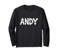 Andy Butterfly - Personalized Cute Name Word Art Long Sleeve T-Shirt