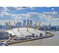 Andy Evans Photos O2 Arena Photograph an 18"x 12" photographic print of the O2 Arena Canary Wharf River Thames London Docklands England UK landscape photo color picture