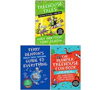 Andy Griffiths and Terry Denton 3 Books Collection Set (too SILLY to be told, Really Truly Amazing Guide to Everything, The Bumper Treehouse Fun Book)