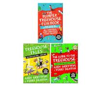 Andy Griffiths The Treehouse 3 Books Collection Set (The Bumper Treehouse Fun Book, Treehouse Tales too SILLY to be told & The Guide to the Treehouse Who's Who and What's Where)