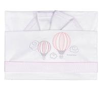 Andy & Helen 2/400D01MAXI_R Cot Bed Sheet Maxi Next to Me 3 Pcs, Pink