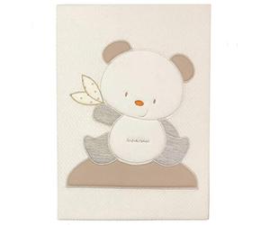 Andy & Helen 2/4470cd03 _ P Embroidered Cot Cotton Blanket, Cream