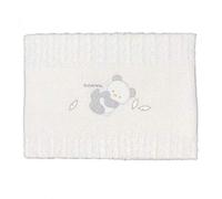 Andy & Helen 2/558cd03 _ GR Blanket Cot Embroidered Cotton Wire, Grey