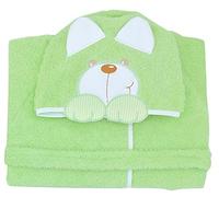 Andy & Helen 932L Dressing Gown Sleeves Embroidered Green