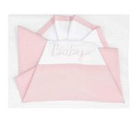 ANDY & HELEN® Cot Bed Sheet with Bars. 3-Piece Set: Top Sheet, Fitted Sheet and Pillowcase, 100% Cotton, Pink