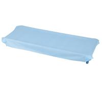 Andy & Helen - Fitted Sheet for Nursery Bed with Elasticated Corners for a Total Fit; Standard Sizes 65 x 140 cm in 100% Cotton, Light Blue