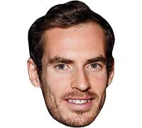 Andy Murray (Beard) Celebrity Mask, Flat Card Face, Fancy Dress Mask