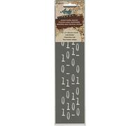 Andy Skinner Mixed Media Code Breaker 12x3 Stencil, Grey, 8 x 31 x 0.3 cm