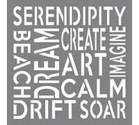 Andy Skinner Mixed Media Stencil x 8-inch-Serendipity