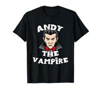 Andy The Vampire T-Shirt Halloween Simple Costume T-Shirt
